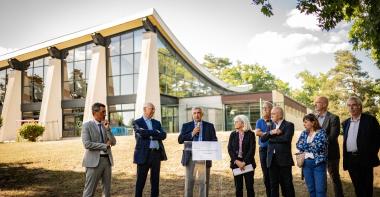 Inauguration de la piscine de La Faisanderie et du club du tir à l'arc de Fontainebleau