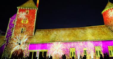 spectacle Lumières à Blandy projeté sur le château de Blandy-les-Tours