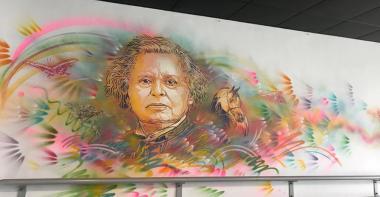 Fresque dédiée à l'artiste Rosa Bonheur par C215