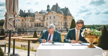 Signature de l'accord de coopération entre le Département et Vaux-le-Vicomte