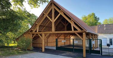 Nouveau préau de l'école de Soignolles-en-Brie