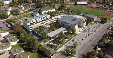 Aperçu travaux, collège La mare aux champs à Vaux-le-Pénil