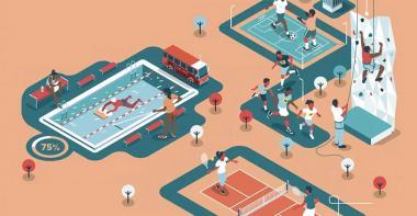 Des jeunes pratiquant le sport en équipe et à l'école