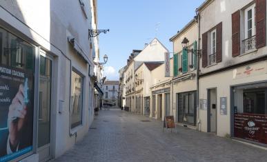 Commerces fermés du centre-ville de Melun en novembre 2020