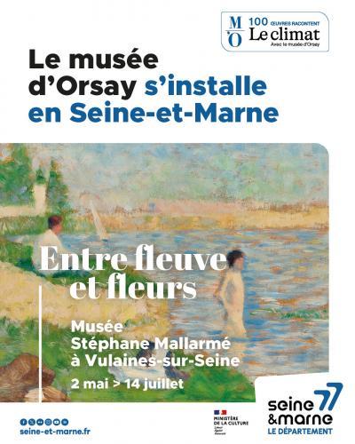 Affiche exposition "Entre fleuve et fleurs"