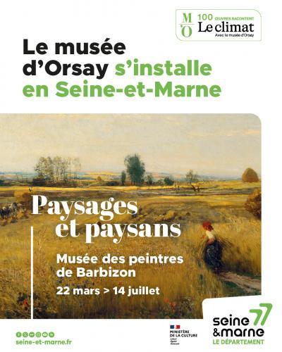 Affiche exposition "Paysages et paysans"