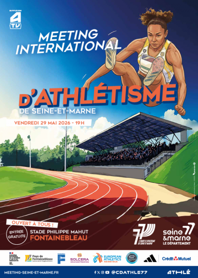Affiche du meeting international d'athlétisme