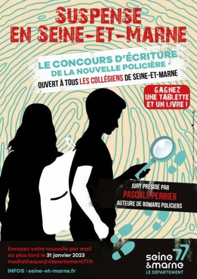 Affiche de la 5e édition de Suspense en Seine-et-Marne
