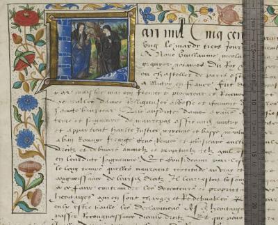 Marges d'un manuscrit médiéval