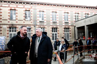 Les travaux du futur collège de Melun