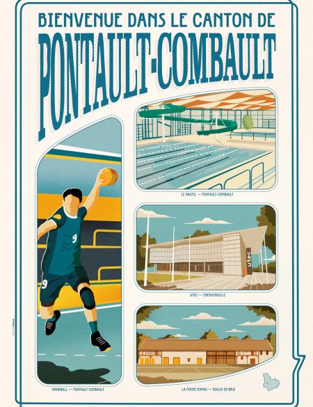 Affiche du canton de Pontault-Combault