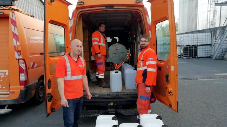 Distribution de gel hydroalcoolique