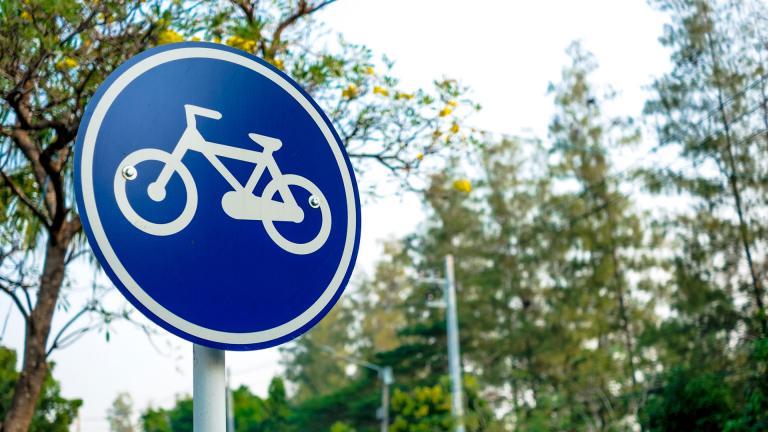 Panneau pour vélo