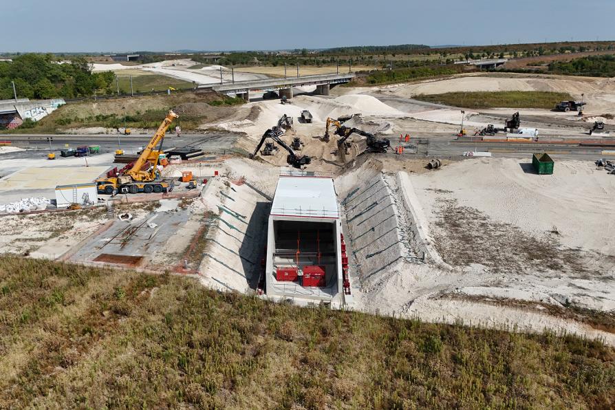 Chantier de la liaison routière de l'Est francilien