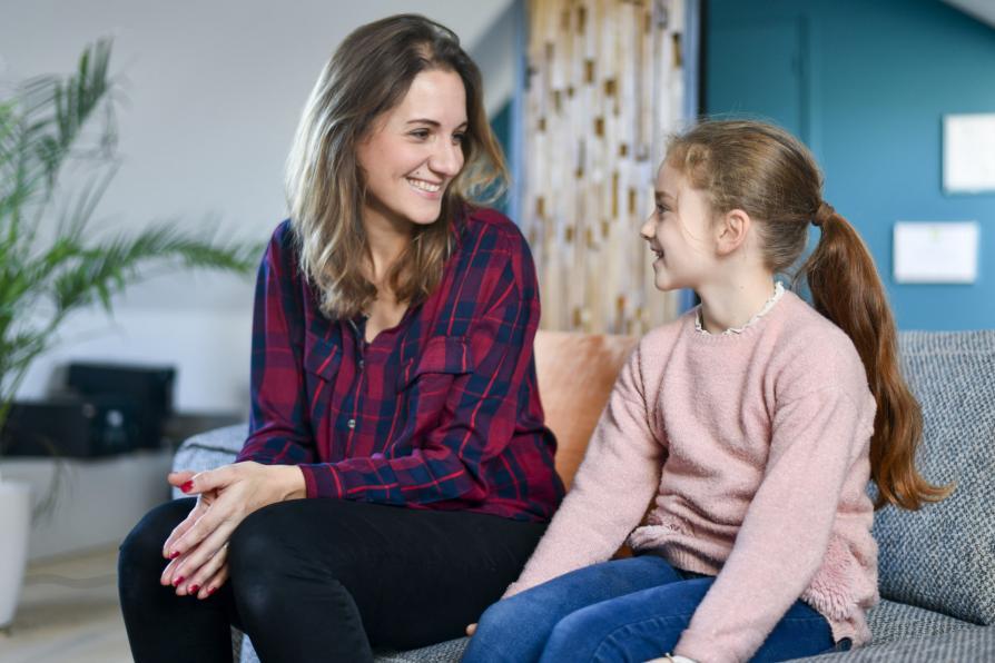Une maman avec sa fille